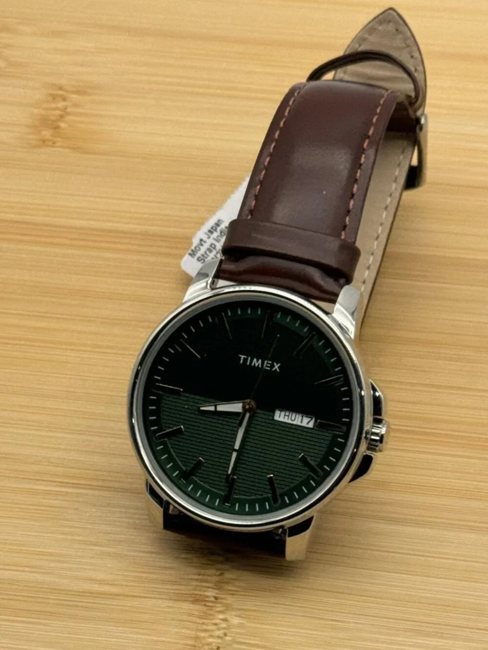 Timex Classics Men's 45 mm Watch Green Stainless Steel TW2V20900